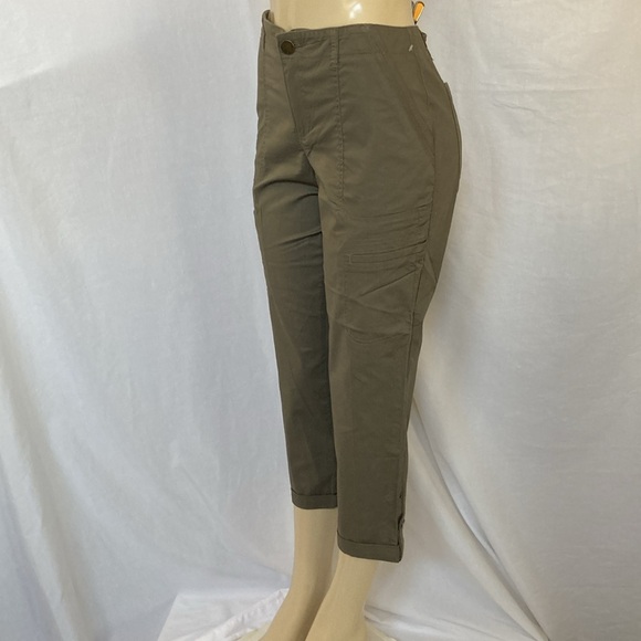 DEMOCRACY Jeans Women’s Flex-ellent Utility Cargo Pants Size 8 Olive Color NWOT - Picture 4 of 9